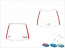 DMU HC Women's White Red Skort