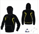 England Hockey Umpire Evo Style Black Yellow Unisex Hooded Sweatshirt