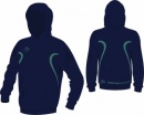 Evo Style Navy Green Unisex Hooded Sweatshirt