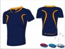 Evo Style Men's Navy Orange Men Playing Shirt