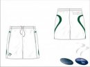 Evo Style Men's White Green Short