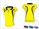 Evo Style Women's Yellow Black Playing Shirt