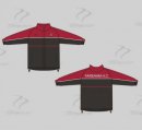 Fareham HC Old Style Black Red Adult Tracksuit Top