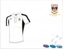 Fareham HC Men's White Black Polo Neck Playing Shirt