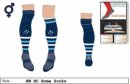 HW HC Unisex Xpression Style Navy White Blue Striped Socks