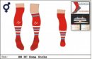 HW HC Unisex Xpression Style Red White Blue Striped Socks