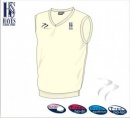 Hayes School Men's Cream Navy Cricket Jumper