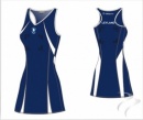 Leylan NC Bio Tec Navy White Women's Netball Dress