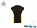 North Hockey Umpires Association Umpires Style Women's Black Yellow Polo Shirt