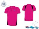 North Hockey Umpires Association Umpires Style Men's Pink Black Polo Shirt