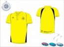 North Hockey Umpires Association Umpires Style Men's Yellow Black Polo Shirt