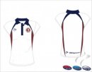 Olton & WW HC Women's White Navy Maroon Polo shirt