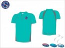 OHUA Umpires Style Men's Blue Grey Polo Shirt