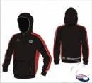 Stockton HC X Tec Style Unisex Black Red White Hooded Sweatshirt