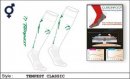 Tempest Unisex Classic Style White Green Socks