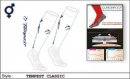 Tempest Unisex Classic Style White Navy Socks