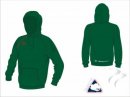 Tempest Classic Style Unisex Green Hooded Sweatshirt
