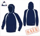 Tempest Classic Style Unisex Navy White Hooded Sweatshirt