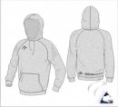 Tempest Classic Style Unisex Snow Marl Hooded Sweatshirt