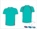 Umpire Style Men's Blue Grey Polo Shirt
