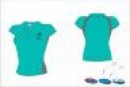 Devon Hockey Umpires Style Women's Blue Grey Polo Shirt
