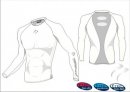 SALE Tempest Bio Tec Style White Grey  Unisex  Long Sleeve Undershirt