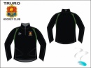 Truro HC RT500 Style Unisex Black Green White Tracksuit Top 1/3 Zip