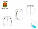 Truro HC Men's White Green Shorts
