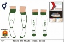 Truro HC Tempest Unisex Xpression Style White Green Socks