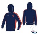 West Derby HC X Tec Style Unisex Navy Red White Hooded Sweatshirt