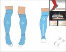 Tempest Unisex Xpression Style Light Blue White Socks