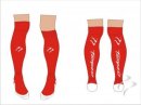 Tempest Unisex Xpression Style Red White Socks