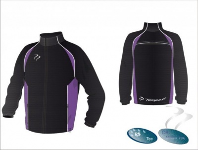 X-Tec Style Black White Purple Unisex Splash Jacket