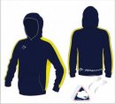 X Tec Style Unisex Navy Light Yellow  White Hooded Sweatshirt