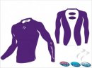 Tempest Bio Tec Unisex Purple White Long Sleeve Undershirt