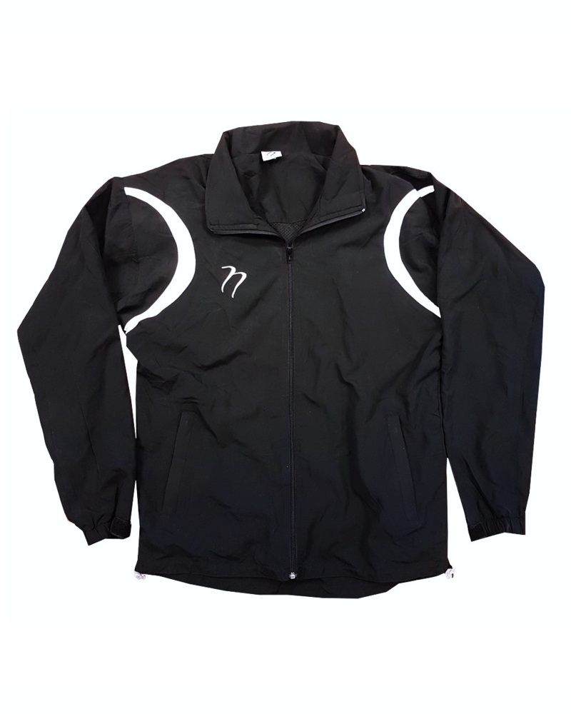 black tracksuit top