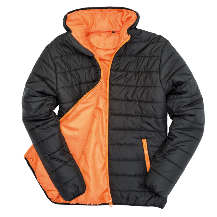 Tempest Black Orange Padded Jacket