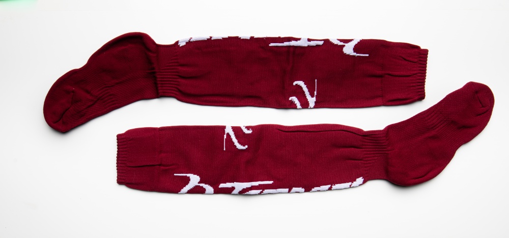 Tempest Socks Maroon/White