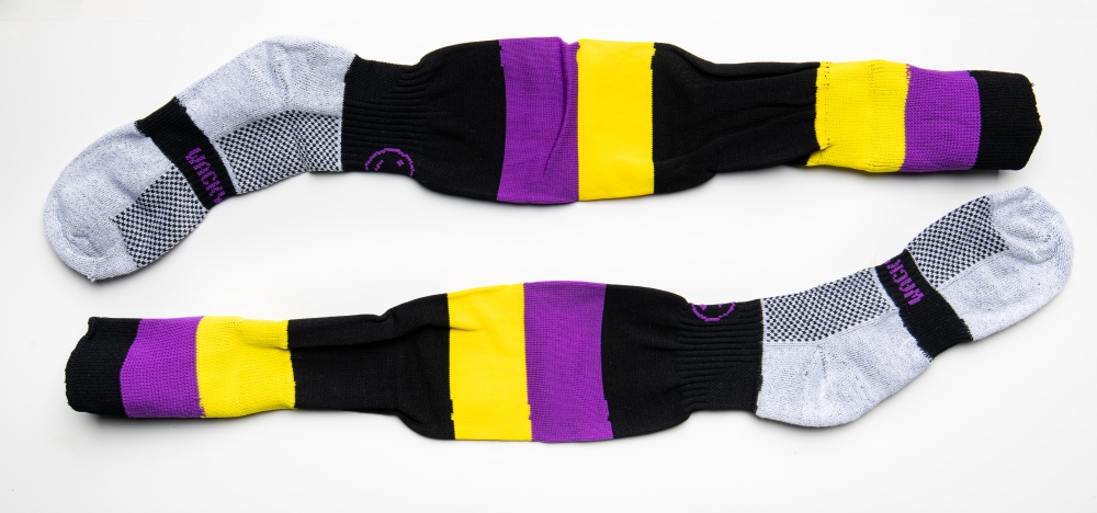 Wacky Socks Black/Yellow/Purple