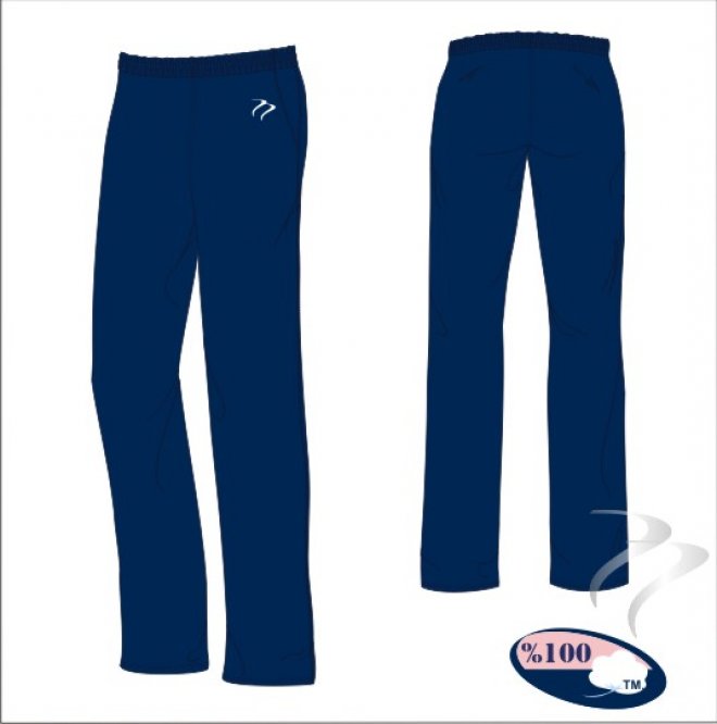 Tempest Classic Style Navy Unisex Cotton Jogging Bottom