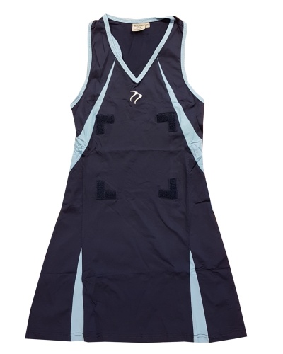 JOB LOT 52 DRESS Tempest Sports Stretch Navy Light Blue Netball Dress CLEARANCE