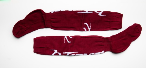 Tempest Socks Maroon/White